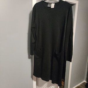 Ladies black knit dress